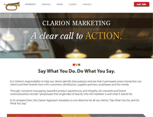 Tablet Screenshot of clarionstl.com